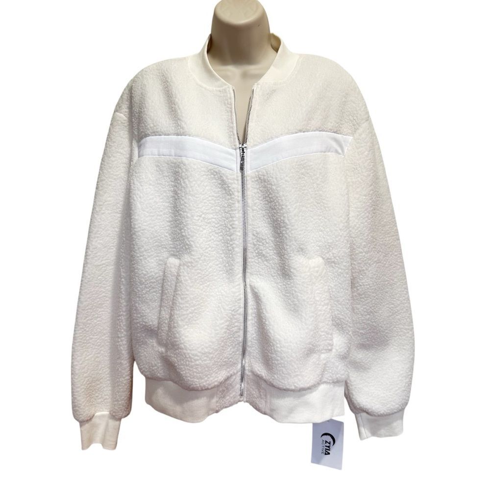NWT Zyia Flying V Fleece Jacket Sz L NEW